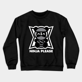 Ninja Please Bambu Brand Classic Panda Stars Skills Ninjutsu Japanese Martial Arts Training Crewneck Sweatshirt